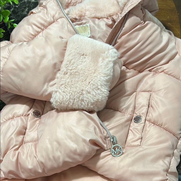 Michael Kors kids Blush Pink Hooded Jacket - Picture 6 of 10